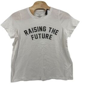Grayson Threads Women's 2X White RAISING THE FUTURE Graphic T Shirt 100% Cotton
